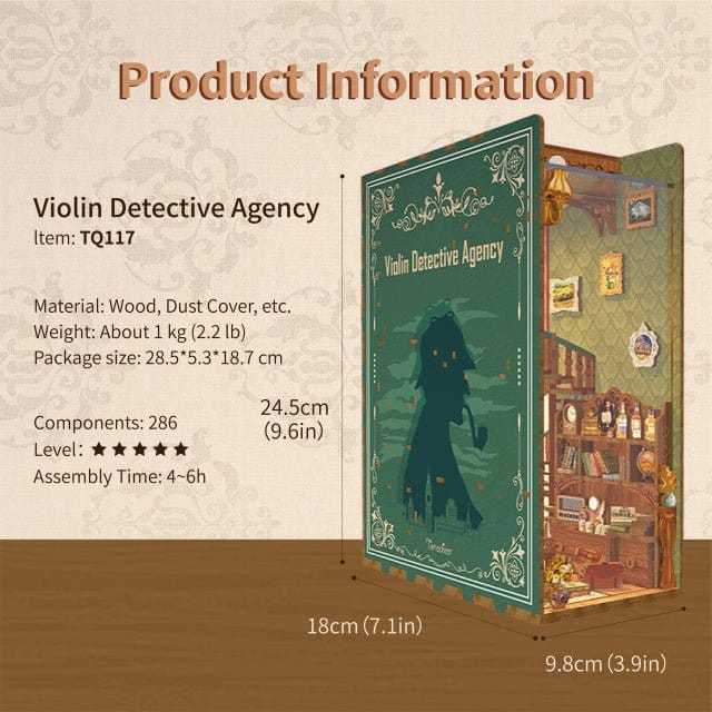 Tonecheer Violin Detective Agency Wooden Model Kit [TQ117] - Image 2