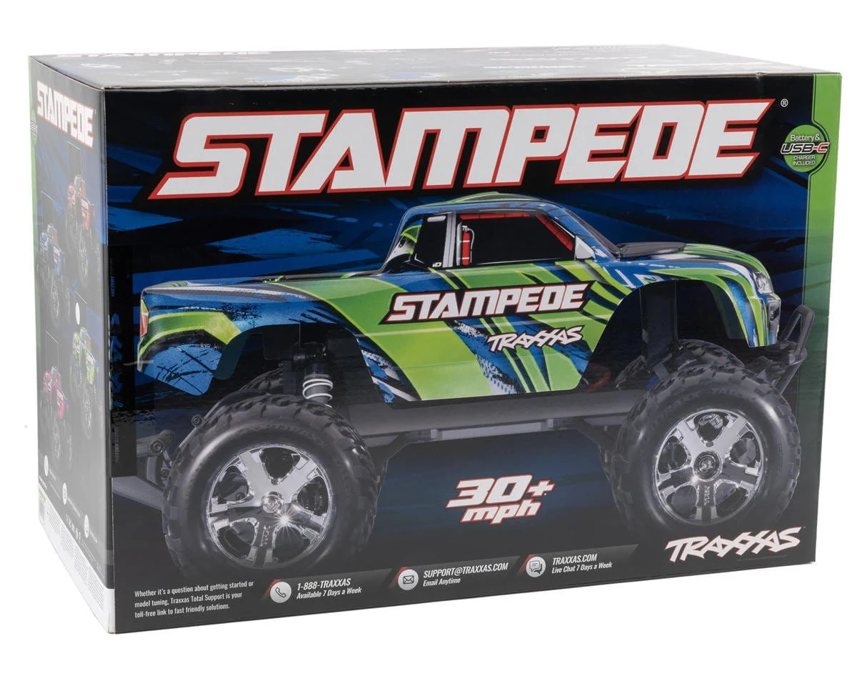Traxxas 1/10 Stampede XL-5 Brushed 2WD Electric RC Monster Truck - Blue [36254-8BLUE] - Image 9