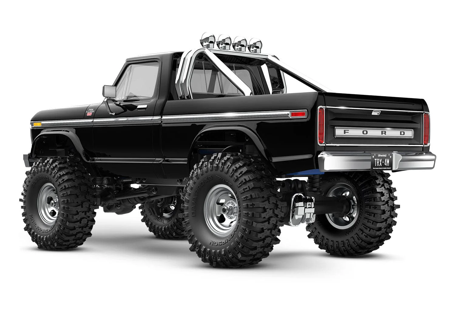 Traxxas 1/18 TRX-4M 4WD 1979 Ford F150 Ranger XLT RC Truck High Trail Edition Black - Image 2