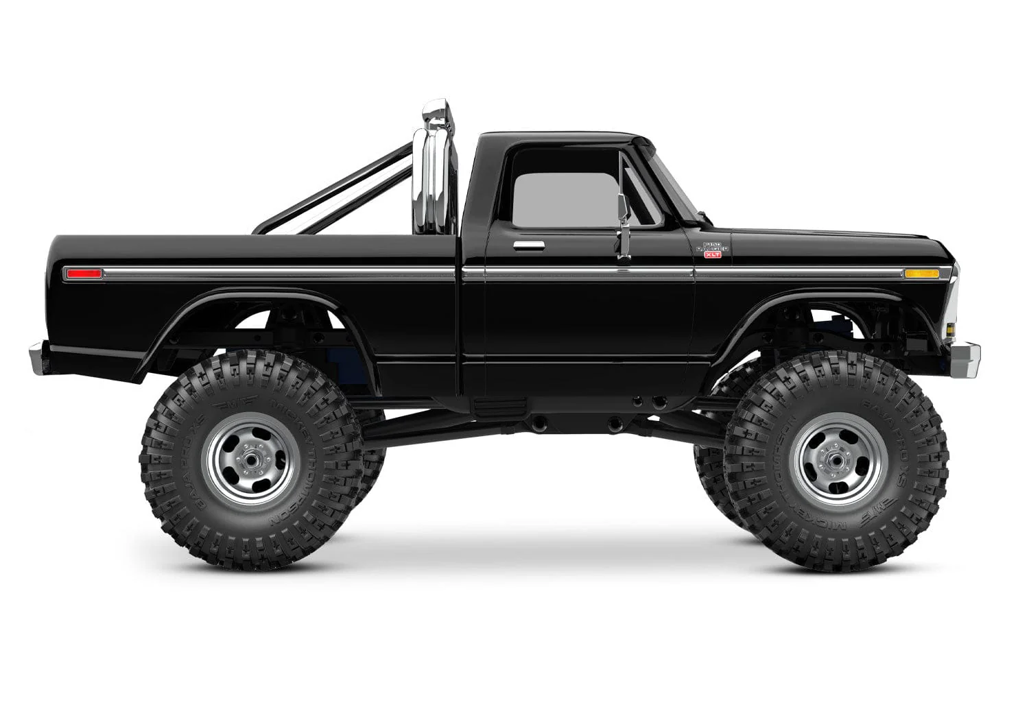 Traxxas 1/18 TRX-4M 4WD 1979 Ford F150 Ranger XLT RC Truck High Trail Edition Black - Image 3