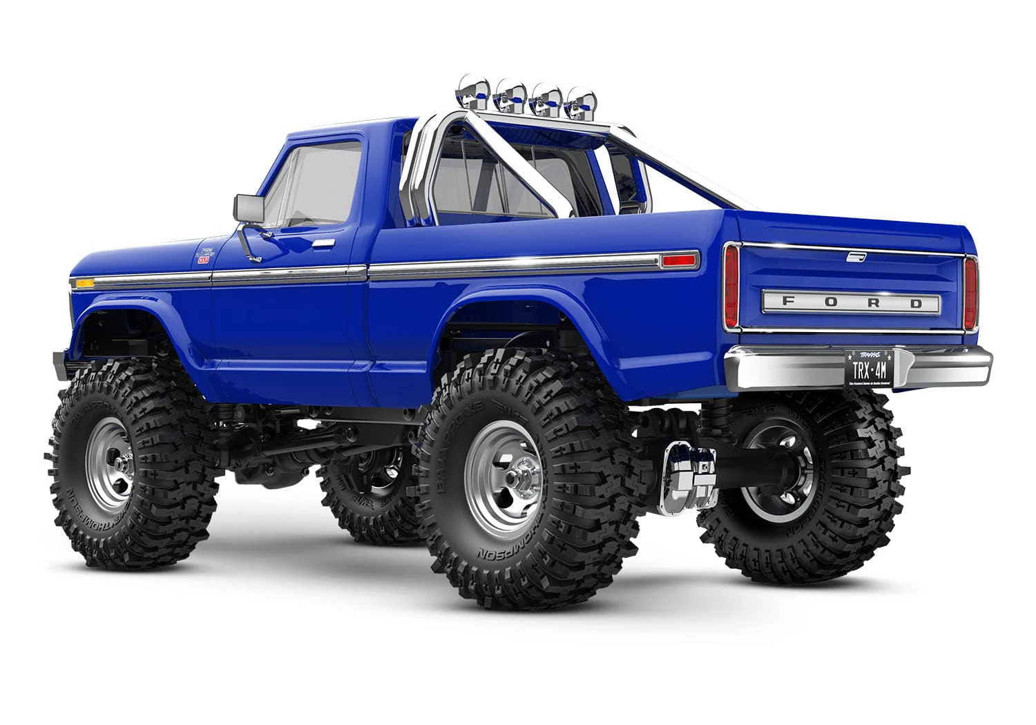 Traxxas 1/18 TRX-4M 4WD 1979 Ford F150 Ranger XLT RC Truck High Trail Edition Blue - Image 2