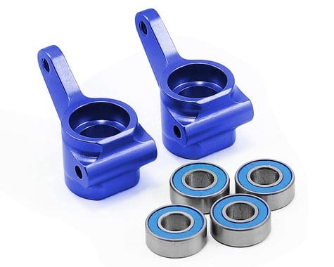 Traxxas 3636A Aluminum Steering Blocks w/Ball Bearings (Blue) (2) - Image 2