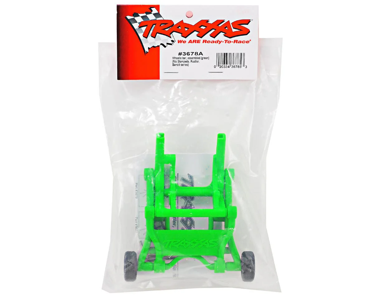 Traxxas 3678A Wheelie Bar Assembly (Green) - Image 2