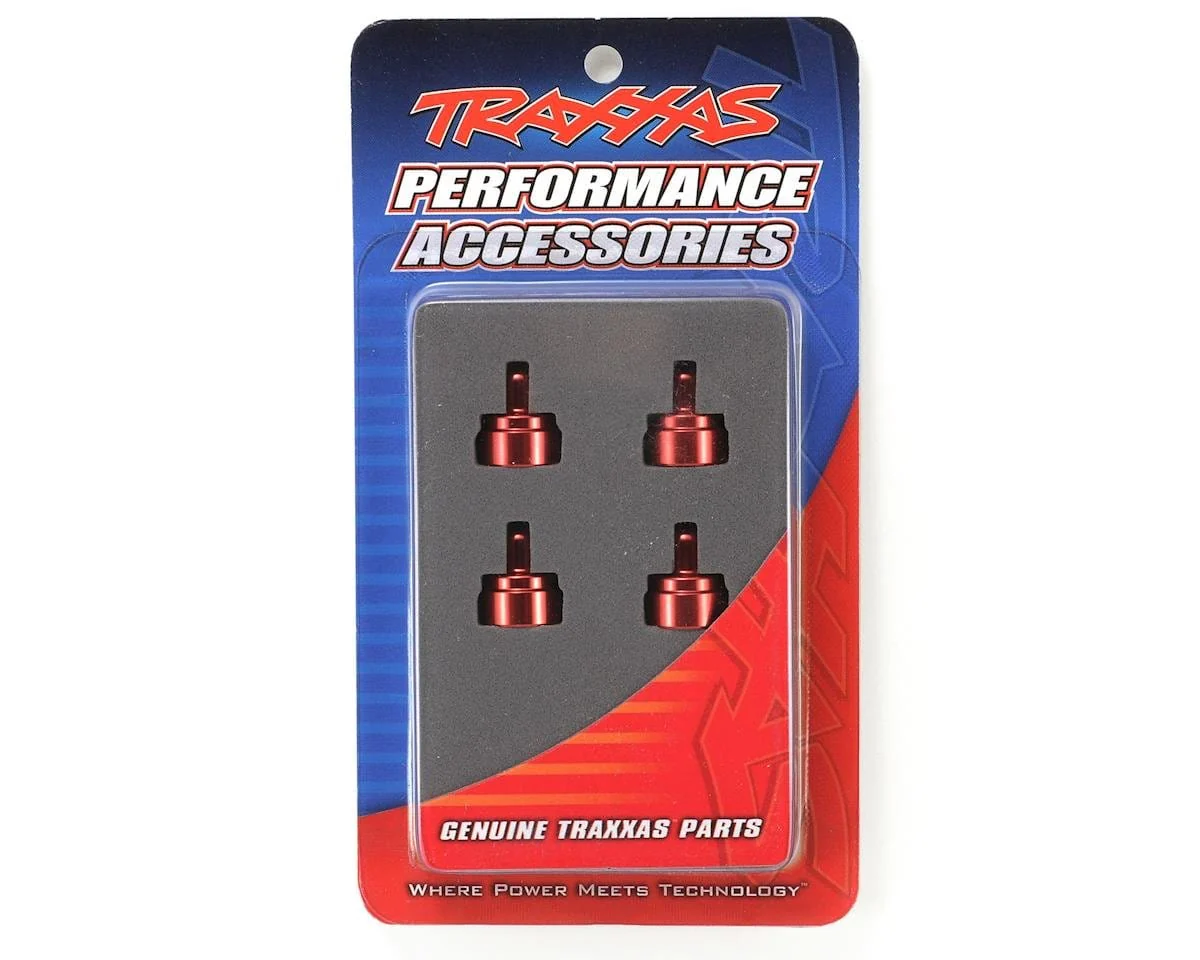 Traxxas 3767X Aluminum Ultra Shock Cap (Red) (4) - Image 2