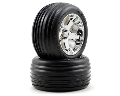 Traxxas 3771 Alias Front Tires w/All-Star Wheels Chrome (2)