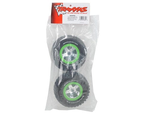 Traxxas 5865 Slash BFGoodrich KM2 Front Wheel & Tire Green/Chrome (2) - Image 2