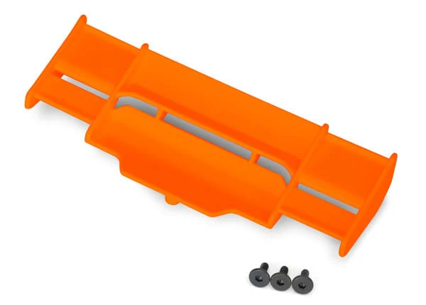 Traxxas 6721T Rustler 4x4 Orange Wing W/Screws