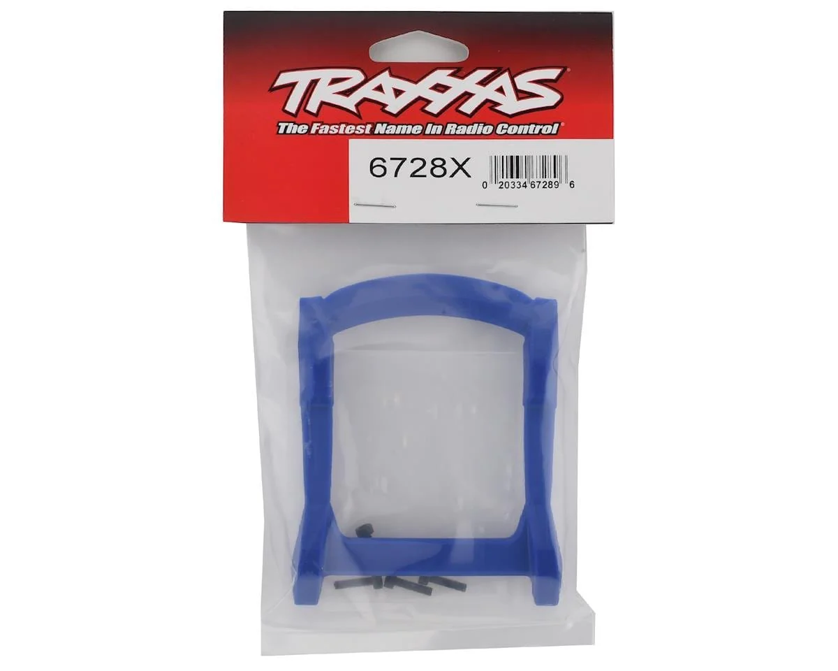 Traxxas 6728X Rustler 4X4 Blue Roof Skid Plate - Image 2