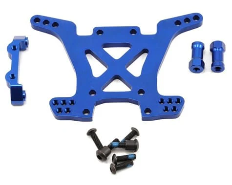 Traxxas 6838X Aluminum Rear Shock Tower (Blue)