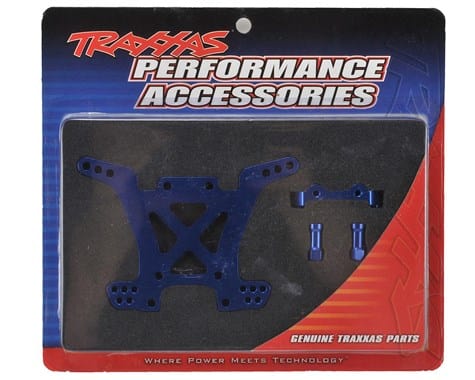 Traxxas 6838X Aluminum Rear Shock Tower (Blue) - Image 2