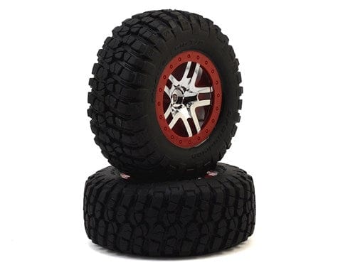 Traxxas 6873A Slash BFGoodrich Mud TA Rear Wheels & Tires Red (2)