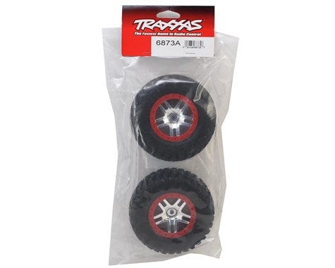 Traxxas 6873A Slash BFGoodrich Mud TA Rear Wheels & Tires Red (2) - Image 2