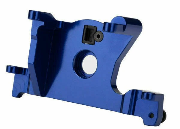 Traxxas 7460R Rustler 4X4 Aluminum Motor Mount (Blue)