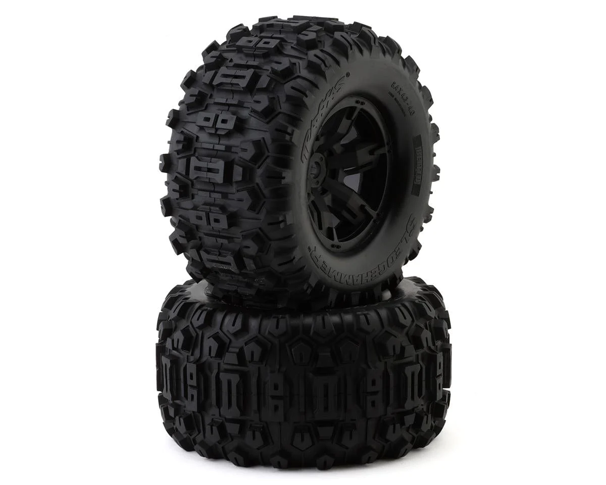 Traxxas 7871 X-Maxx/XRT Pre-Mounted Sledgehammer Belted Tires - 17mm Hex - Black (2)