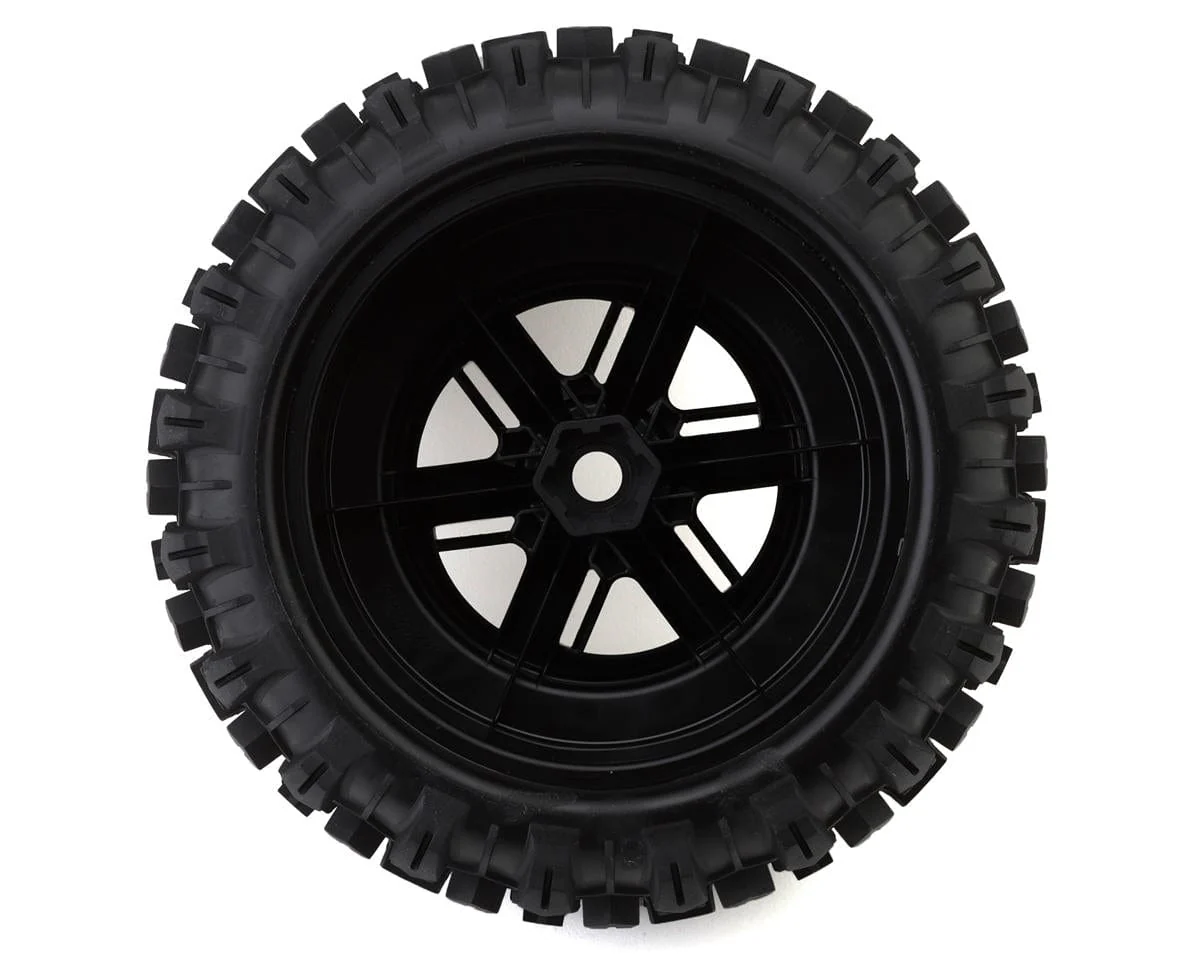 Traxxas 7871 X-Maxx/XRT Pre-Mounted Sledgehammer Belted Tires - 17mm Hex - Black (2) - Image 2
