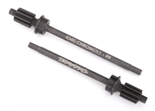 Traxxas 8061 TRX-4 Rear Heavy Duty Machined Axle Shafts w/Input Gear (2)
