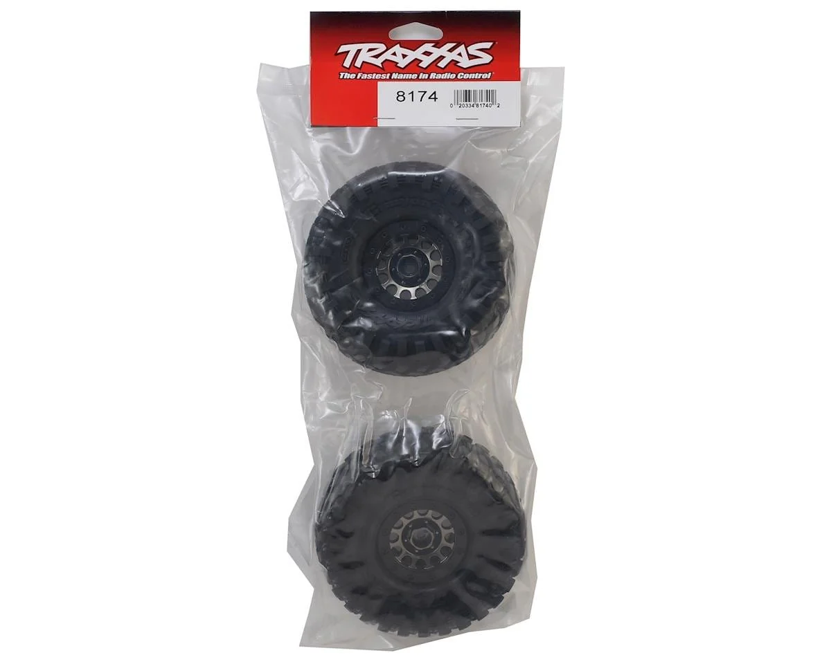 Traxxas 8174 TRX-4 Pre-Mounted Canyon Trail 1.9in Crawler Tires w/Method 105 Black Chrome Wheels (2pcs) - Image 3