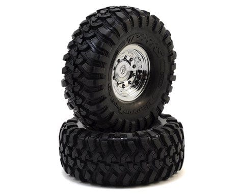 Traxxas 8177 TRX-4 Pre-Mounted Canyon Trail 1.9 Crawler Tires w/Chrome Wheels