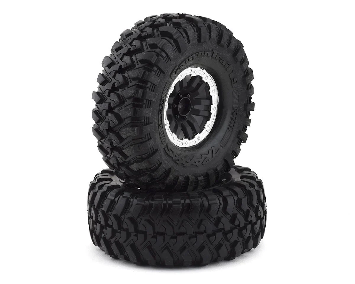 Traxxas 8272X TRX-4 Pre-Mounted Canyon Trail 1.9in Crawler Tires W/Black Split Spoke Wheels (2pcs)