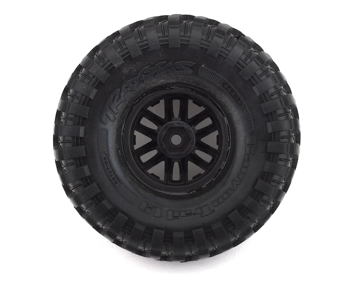 Traxxas 8272X TRX-4 Pre-Mounted Canyon Trail 1.9in Crawler Tires W/Black Split Spoke Wheels (2pcs) - Image 2