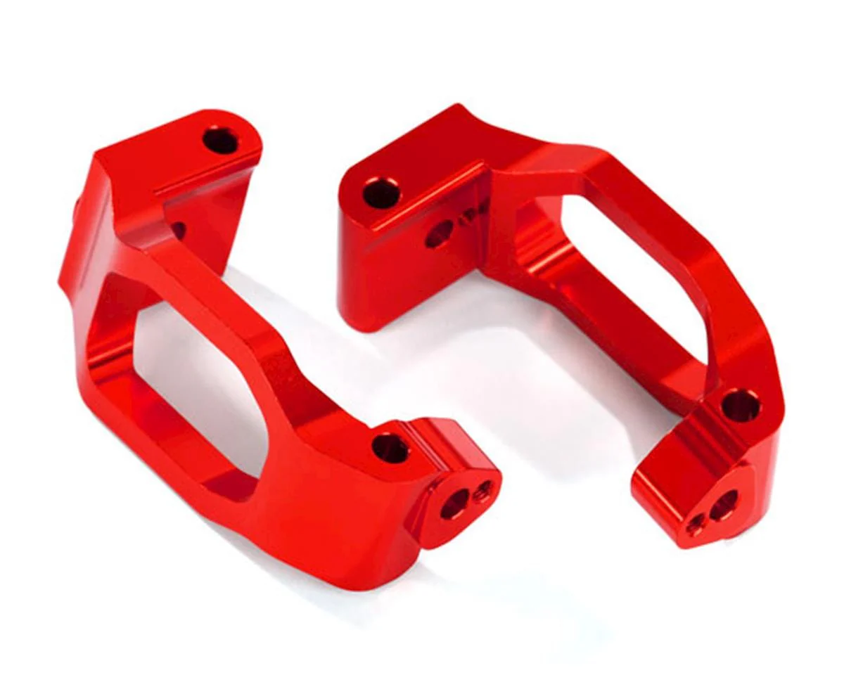 Traxxas 8932R Maxx Aluminum Caster Blocks (Red)