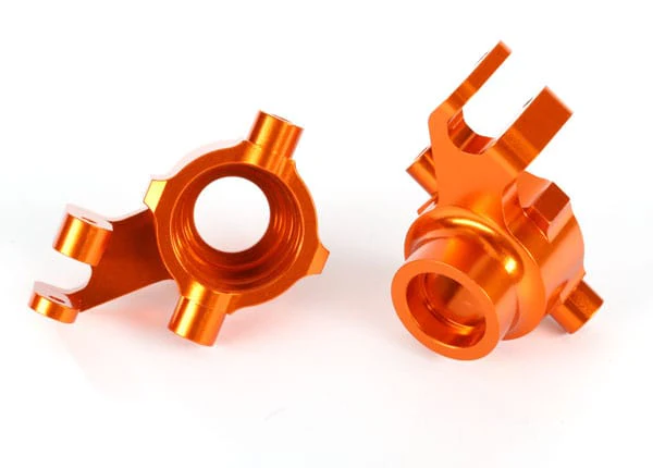 Traxxas 8937A Maxx Aluminum Steering Blocks Orange