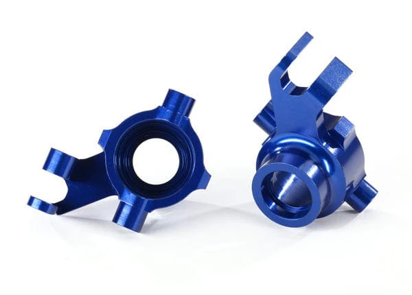 Traxxas 8937X Maxx Aluminum Steering Blocks Blue