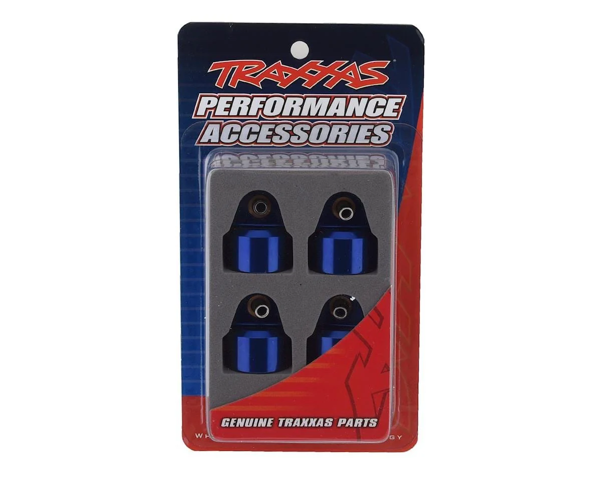 Traxxas 8964X GT-Maxx Aluminum Shock Caps Blue (4pcs) - Image 2