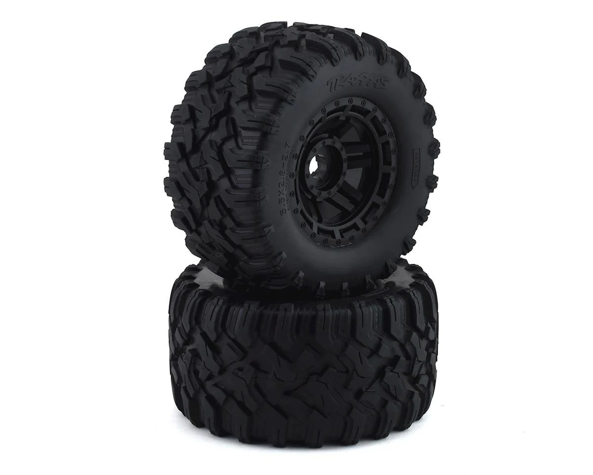 Traxxas 8972 Maxx 2.8inch All-Terrain Pre-Mounted Tires Black (2)