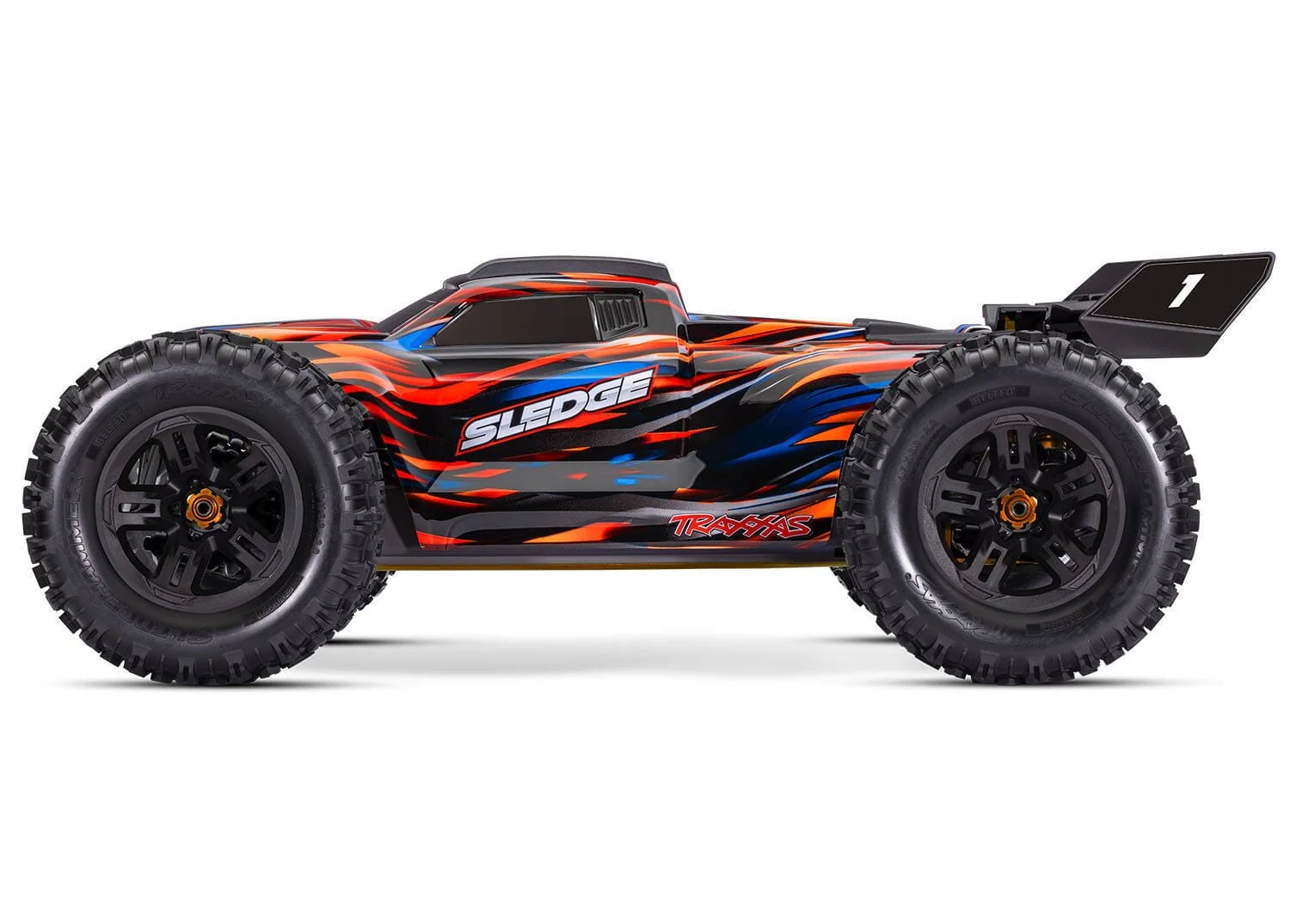 Traxxas Sledge 1/8 6S Brushless 4WD RC Truck - Orange [95096-4ORNG] - Image 2