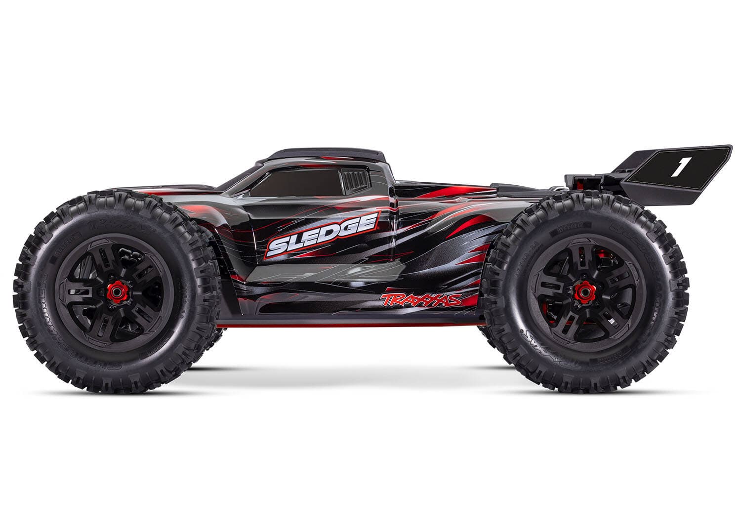 Traxxas Sledge 1/8 6S Brushless 4WD RC Truck - Red [95096-4RED] - Image 2