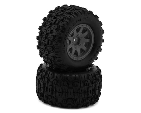 Traxxas Sledgehammer Tyres with Grey Wheels, Rear (2pcs) [10770-GRAY]