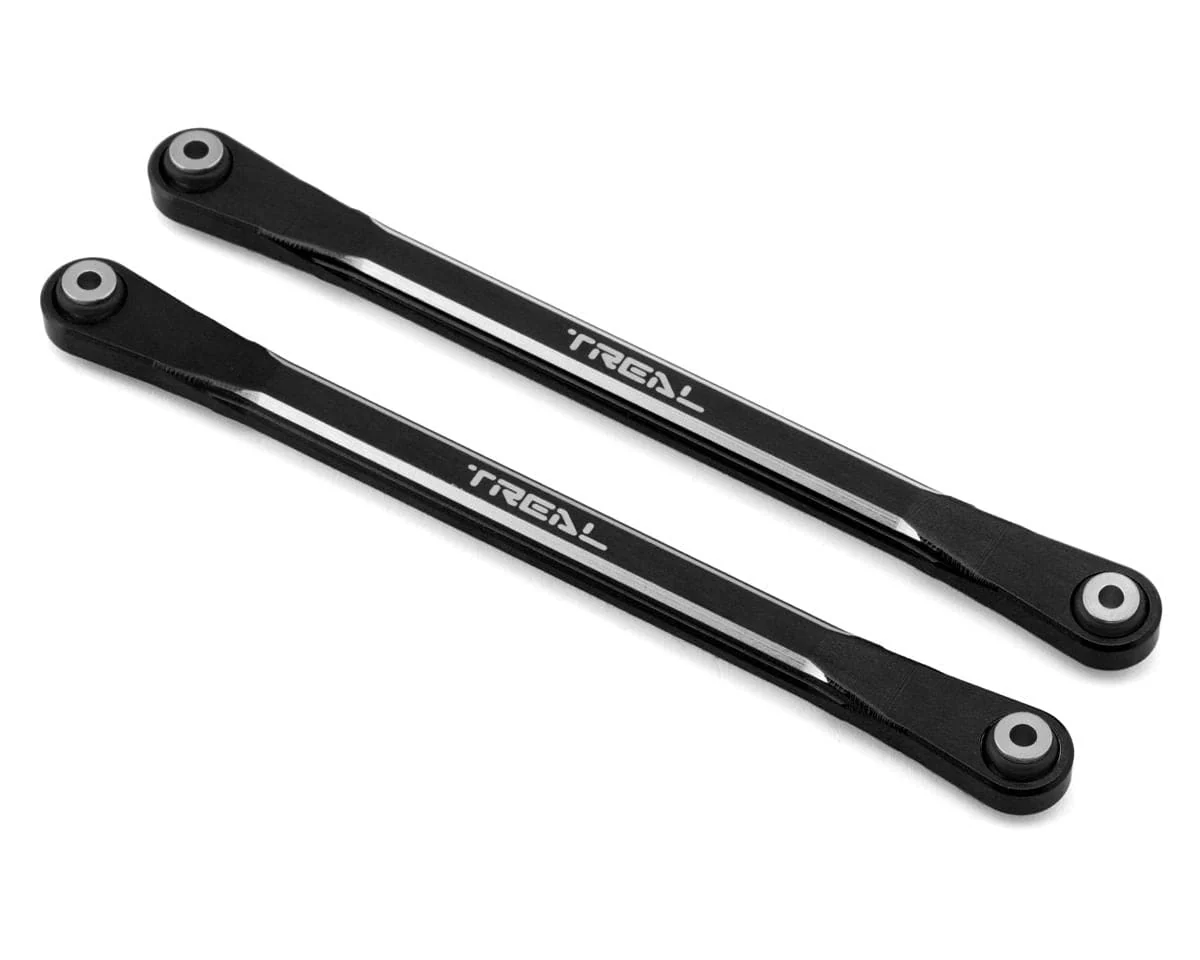 Treal Hobby Aluminum Front Steering Links for Traxxas Sledge (Black) (2)**