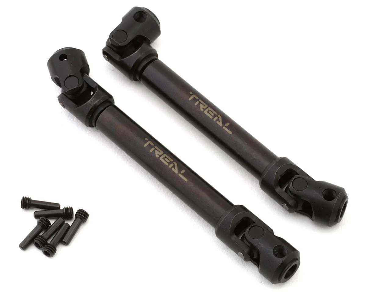 Treal Hobby Axial SCX10 III/Capra Hardened Steel Driveshafts (2) (91-125mm) [TLHTSCX10_III-42]