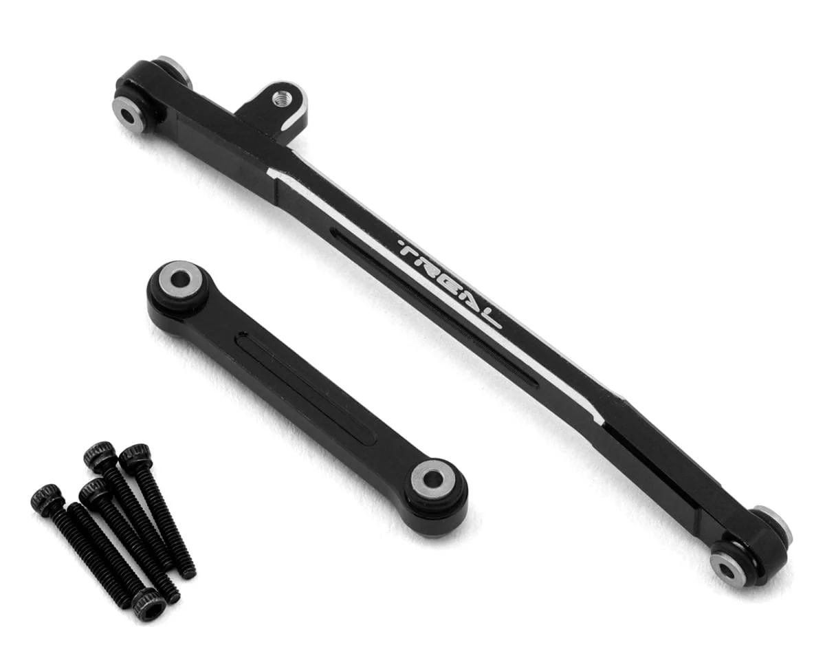 Treal Hobby Axial SCX24 V2 Aluminum Steering Links Set (Black) [TLHTSCX24-50]