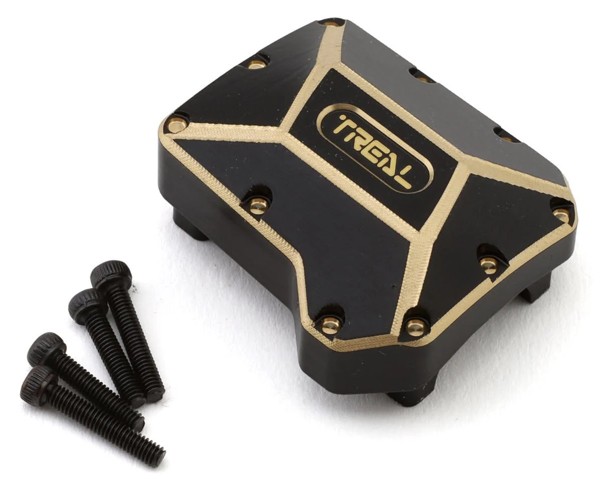 Treal Hobby Brass Differential Cover for Traxxas TRX-4 (Black) (70g) [TLHTTRX4-23]