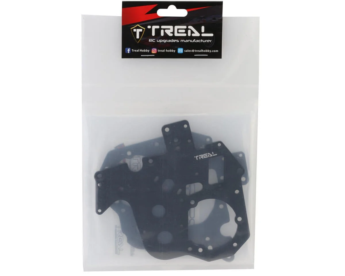 Treal Hobby Promoto MX Aluminum Chassis Plates (Black) (2)** - Image 2