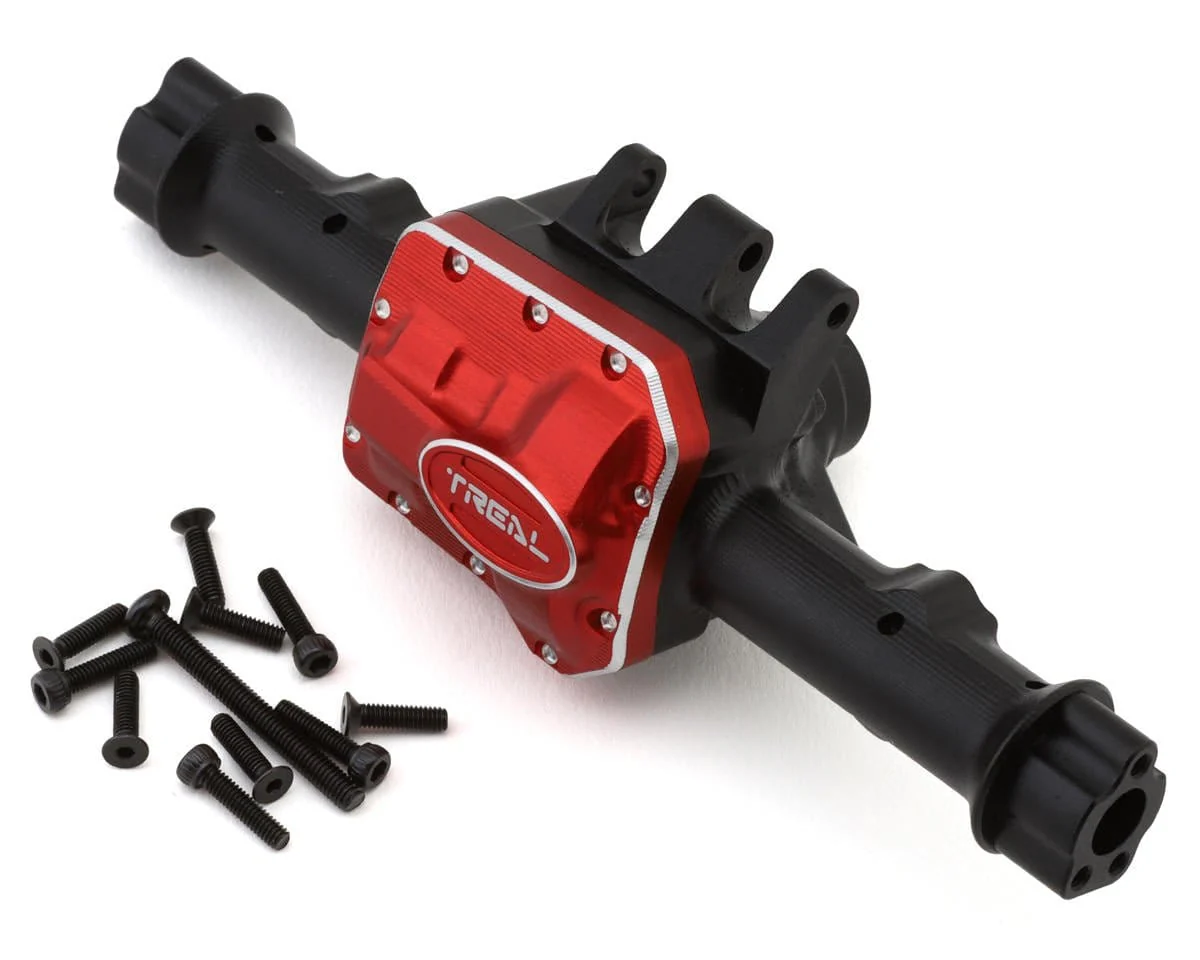 Treal Hobby V2 CNC-Machined Aluminum Rear Axle Housing for Traxxas TRX-4 (Black) [TLHTTRX4-36]