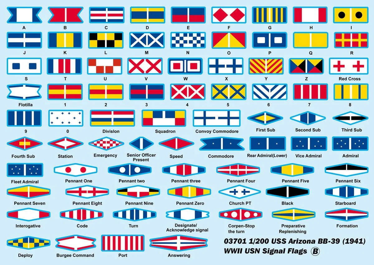 Trumpeter 03701 1/200 USS Arizona BB-39 1941 Plastic Model Kit - Image 3
