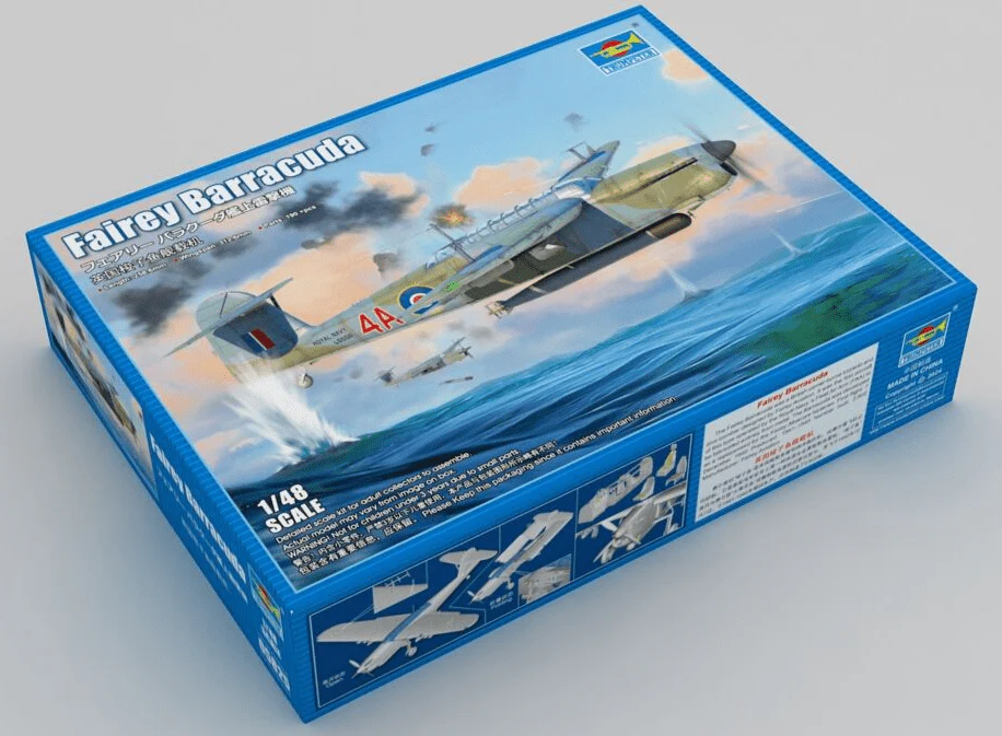 Trumpeter 1/48 Royal Navy Fairey Barracuda Mk11 Torpedo Bomber Plastic Model Kit [05825]