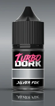 Turbo Dork Silver Fox Metallic Acrylic Paint 22ml Bottle**