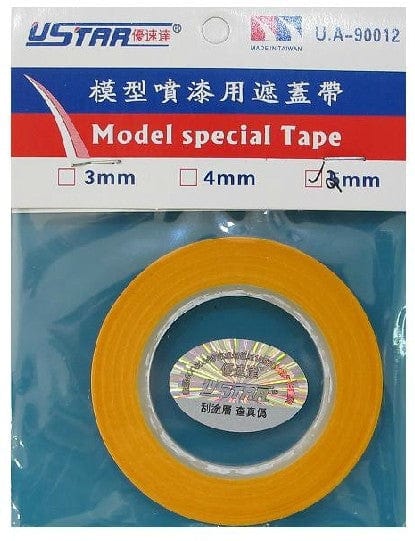 U Star Masking Tape 3Mmx18M Roll**