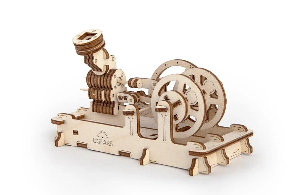 UGEARS 70009 Pneumatic Engine Wooden Model Kit
