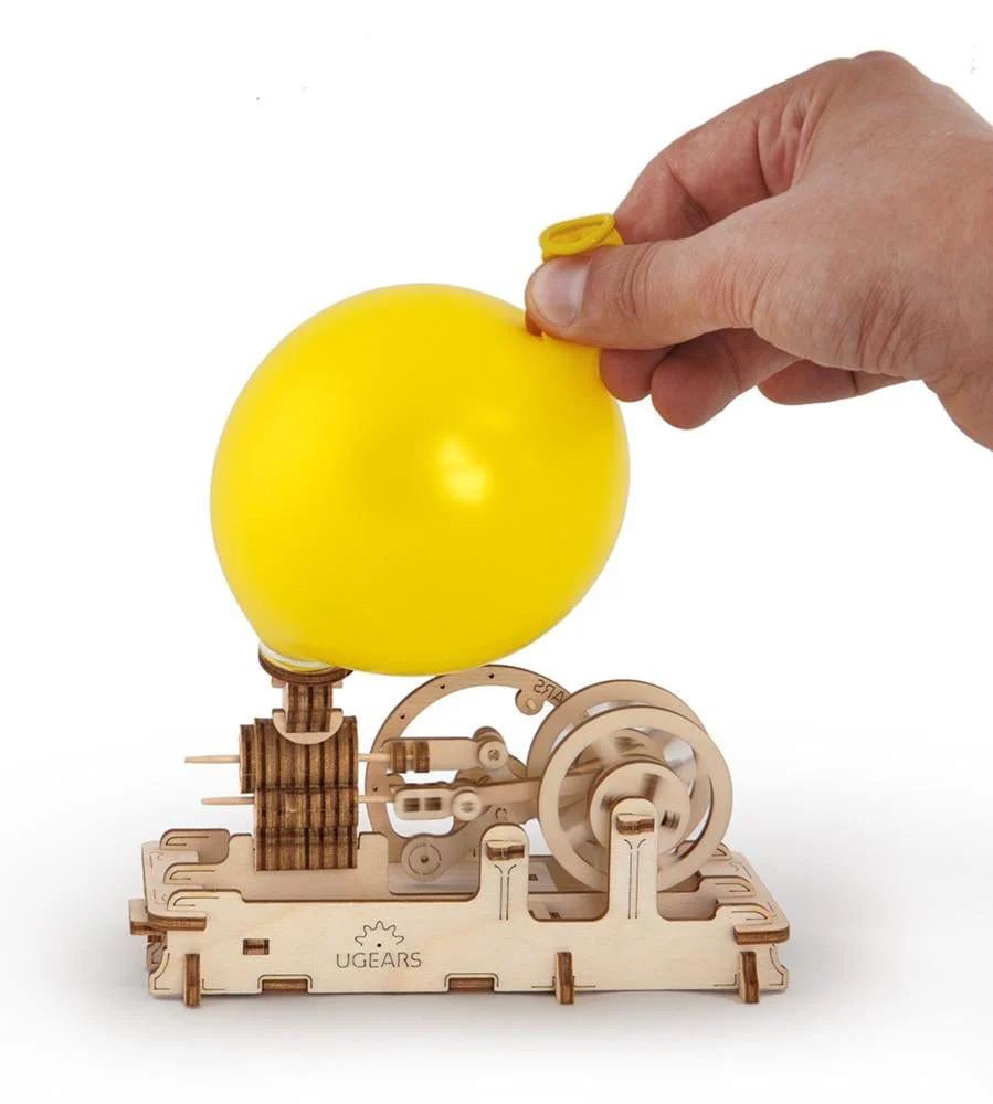UGEARS 70009 Pneumatic Engine Wooden Model Kit - Image 3