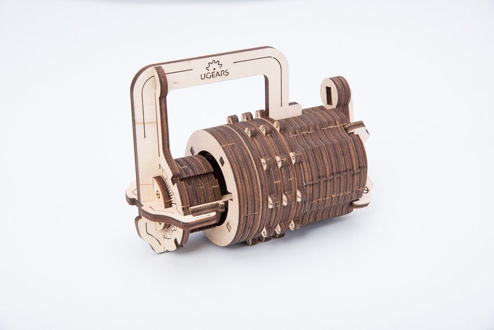 UGEARS 70020 Combination Lock Wooden Model Kit - Image 4