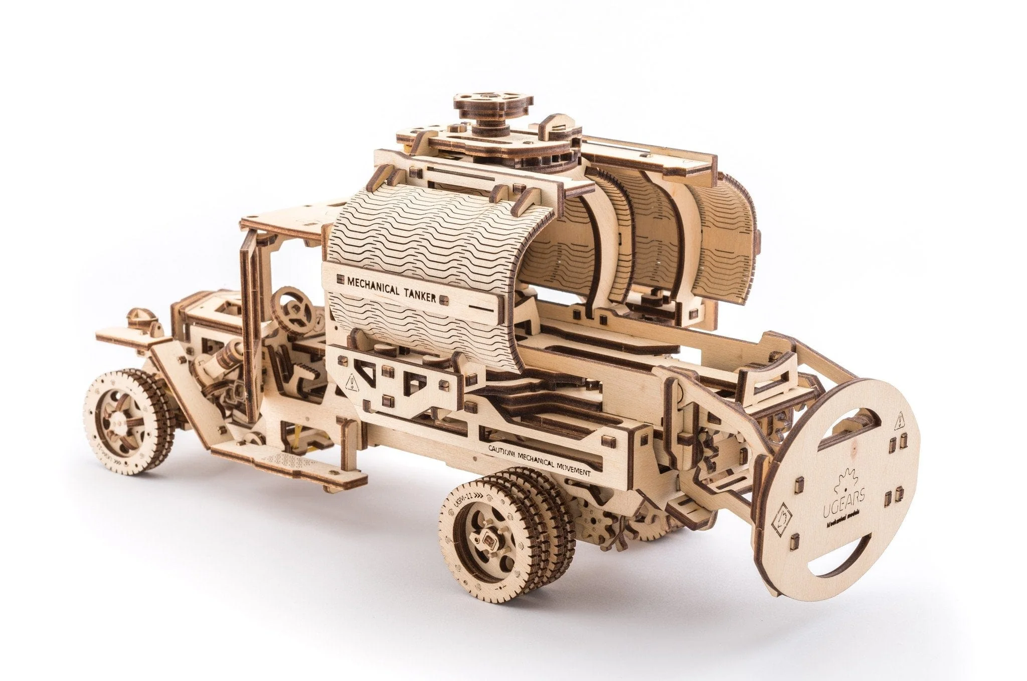 UGEARS 70021 Truck With Tanker Wooden Model Kit** - Image 3