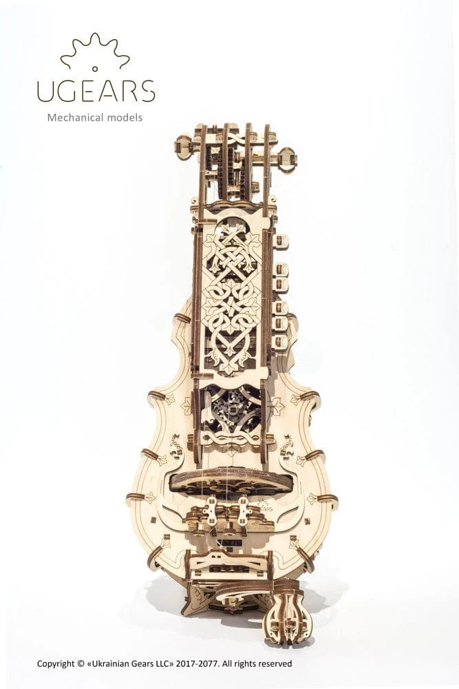 UGEARS 70030 Hurdy Gurdy Wooden Model Kit - Image 3