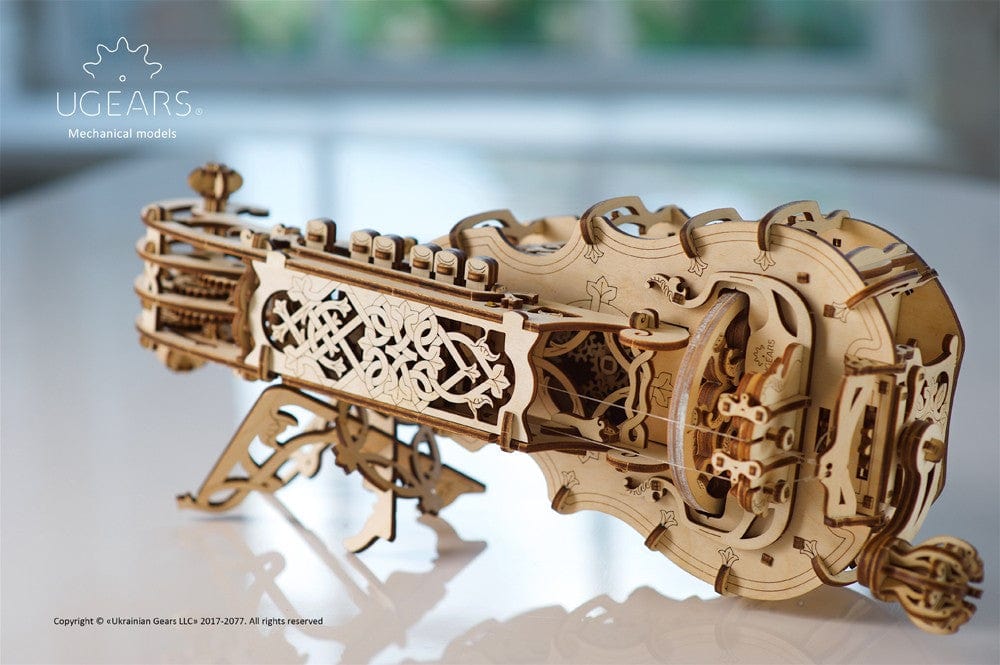 UGEARS 70030 Hurdy Gurdy Wooden Model Kit - Image 5