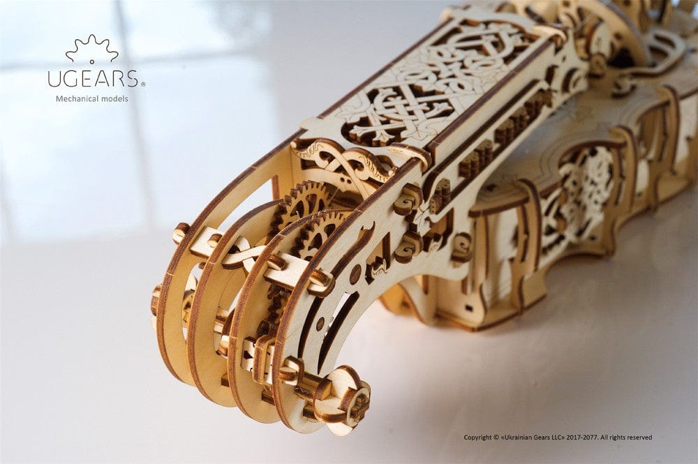 UGEARS 70030 Hurdy Gurdy Wooden Model Kit - Image 7