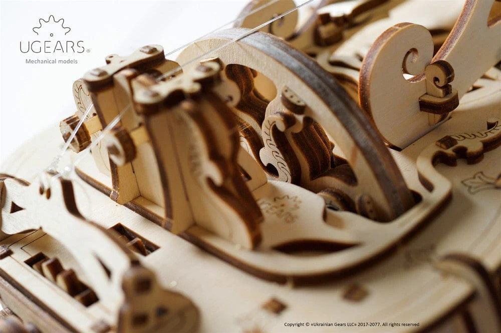 UGEARS 70030 Hurdy Gurdy Wooden Model Kit - Image 8